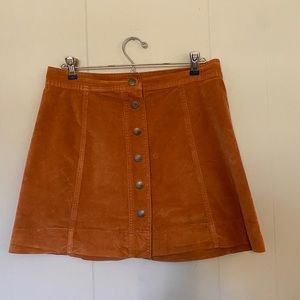 Madewell Button Skirt